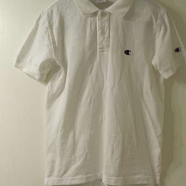 95% new champion  短袖白色Polo size S