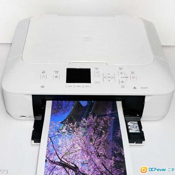 新淨良好已入滿一套墨水5色墨盒無塞頭Canon MG 6470 Scan printer <經App印相>WIFI>