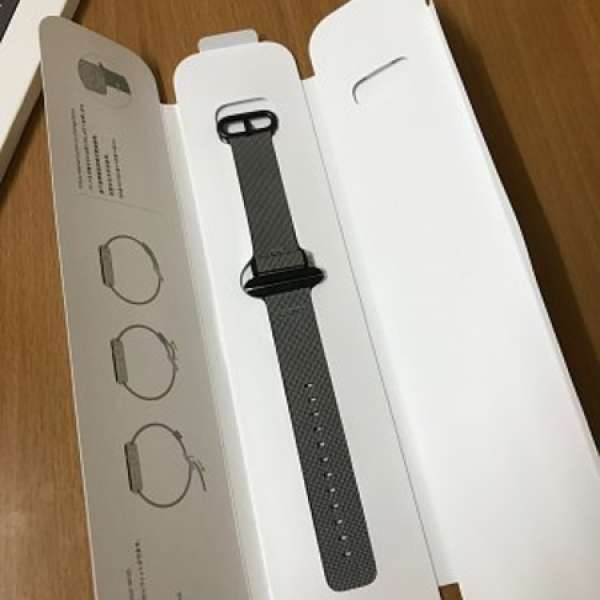 99%新 Apple Watch 42 毫米黑色織製尼龍錶帶