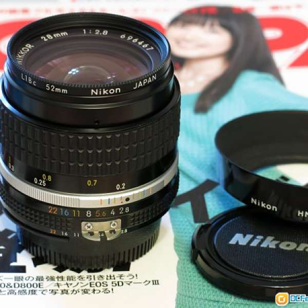 Nikon Ais 28 f/2.8 + 刻字版 HN-2 + 52mm L1bc