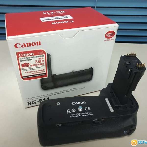 原廠Canon(EOS 80D & 70D )電池手柄 BG-E14