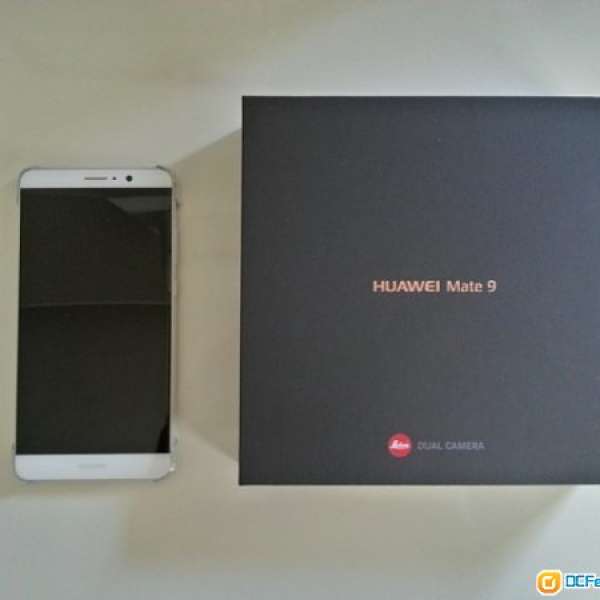 售5月買 華為 Huawei Mate9 Mate 9 (加強版 128GB /6GB ram ) 陶瓷白 99.99新 雙卡...