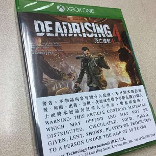 Xbox one Dead rising 4中文版 100%new