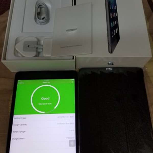 放95%好新淨Apple IPad Mini2 Wifi 港行32G黑Full Set 加一全新168Smart Cover