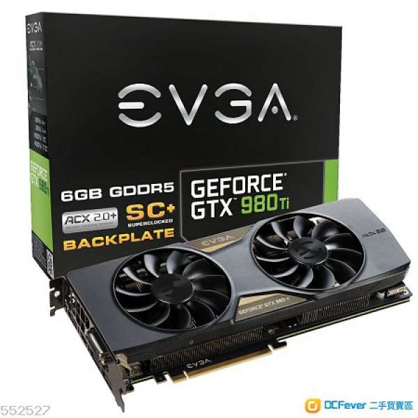 Evga 980ti sc+ 6G DDR5