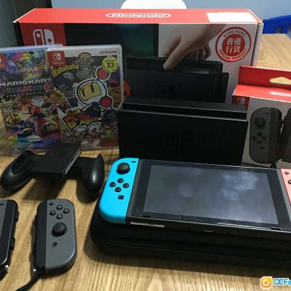 任天堂 nintendo switch 連joy con 孖車 炸彈人