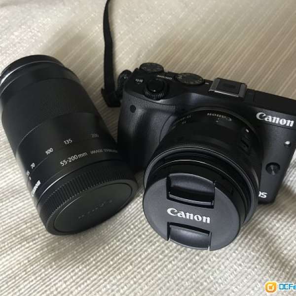 Canon EOS M3 2 Lens KIT 99%新