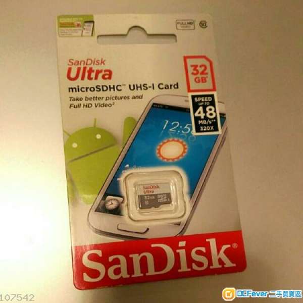 SanDisk Ultra microSD HC UHD-I 32GB 快卡