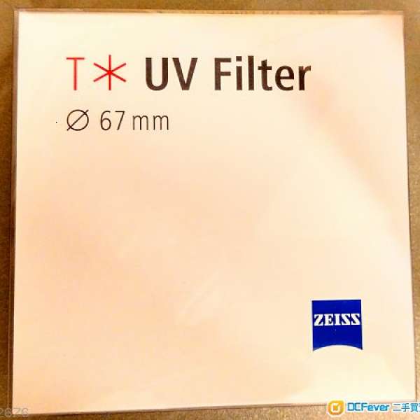 Zeiss 蔡司 UV Filter 67mm (100% 全新未開封)