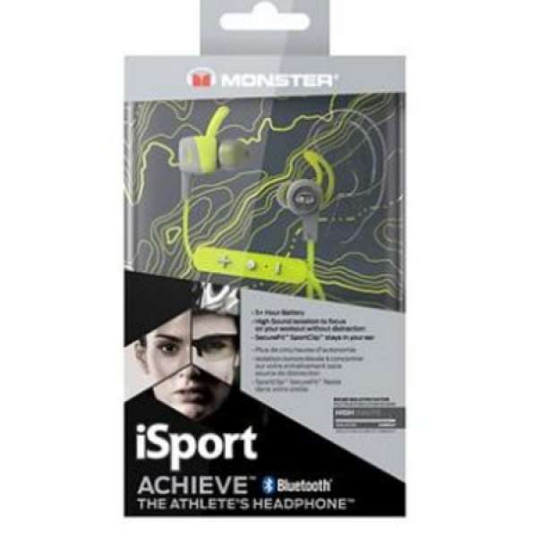 Monster isport Achieve Bluetooth Headphones 隔音入耳耳機耳筒耳塞