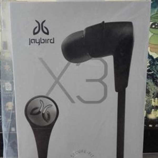 Jaybird X3 Sport Bluetooth In-ear Headphones 運動型 防汗水 藍牙耳機 音樂 黑色