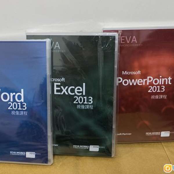 全新 Microsoft Office 2013 視像課程 DVD 共3隻