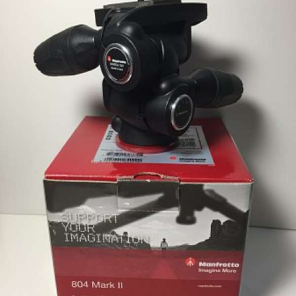 99% new Manfrotto 804MKii 3 way head