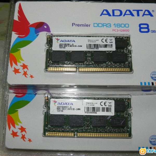 ADATA Premier DDR3 1600MHz 16GB (2x8GB) SODIMM