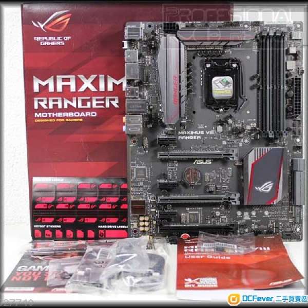 95%新 Asus MAXIMUS VIII RANGER (可行第6/7 代Intel CPU)