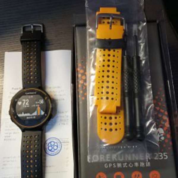 Garmin Forerunner 235 運動手錶（橙色行貨中文版）