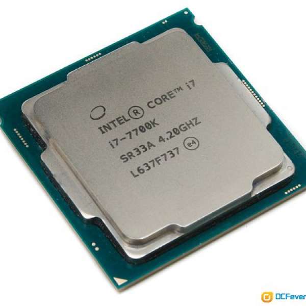 Intel i7-7700k cpu 99.99% new