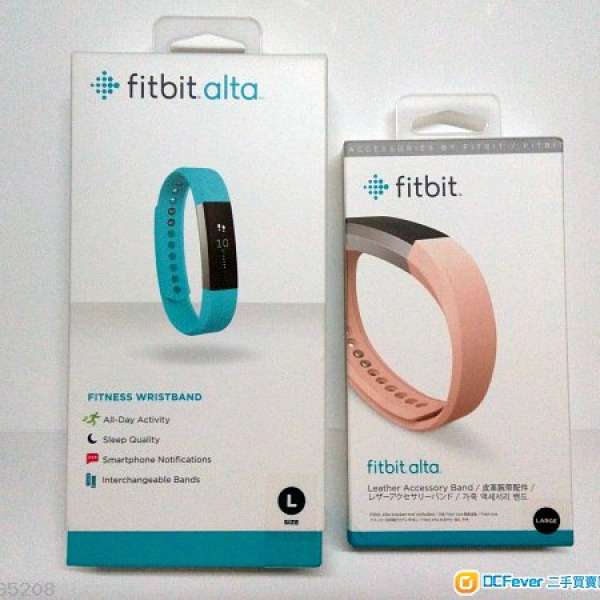 100% 全新 Fitbit 粉色系列產品：Alta 健身手帶「送皮革手帶」