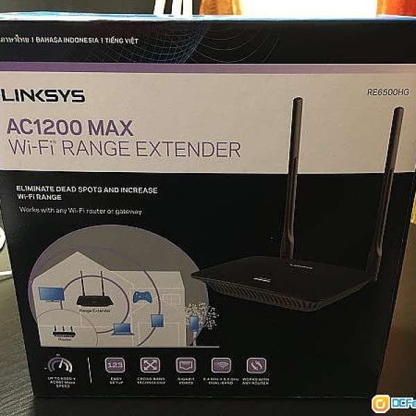 Linksys RE6500HG AC1200 Wireless Range Extender