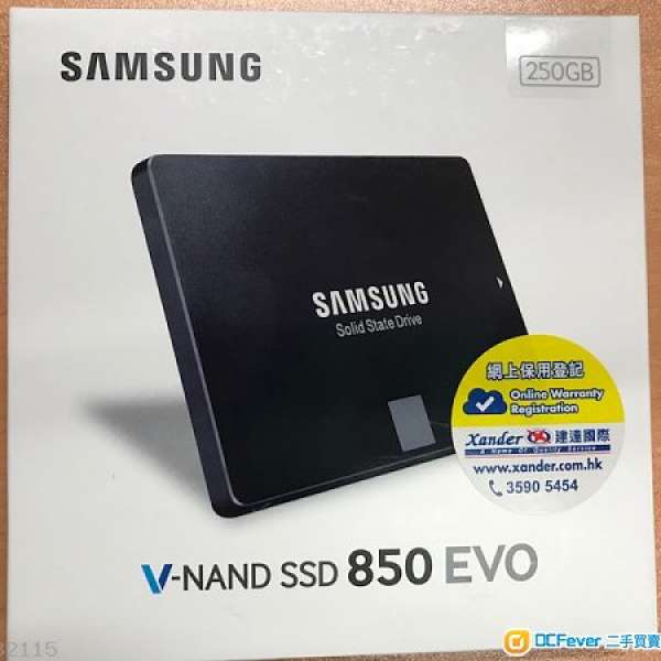 Samsung 850 EVO SSD 250GB 全新未開盒