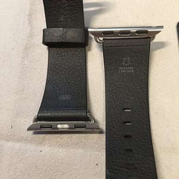 Apple Watch 原裝黑色經典扣式錶帶 Classic Buckle Black Leather (38MM)