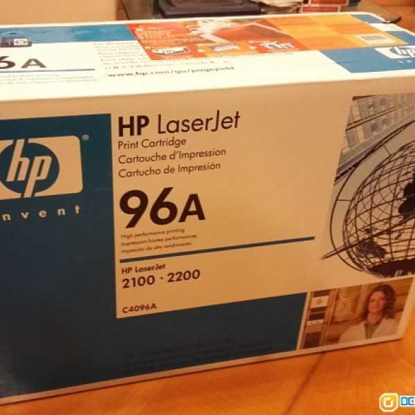 HP 全新 原廠黑色 LaserJet 2100 / 2200碳粉盒 (C4096A) 高容量