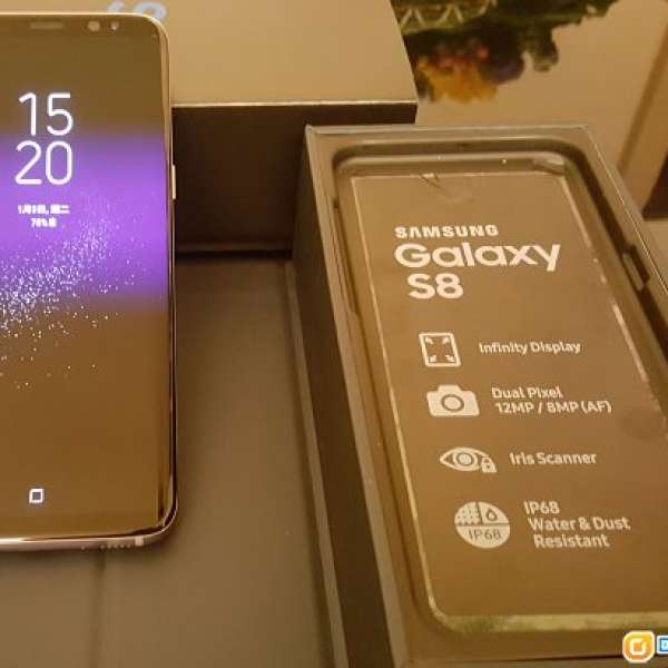 Samsung Galaxy S8 plus Orchid Gray 64G 99%new
