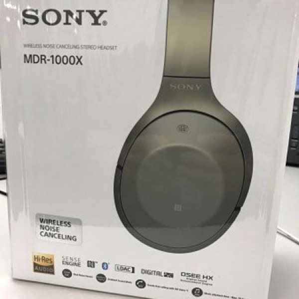99% 新 Sony MDR-1000X 藍芽降噪耳機 (Brown 啡色)