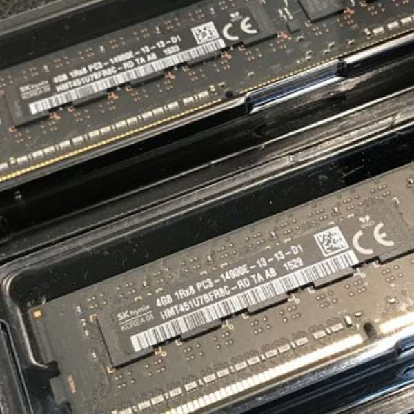 1866MHz DDR3 ECC 記憶體 4GB x 2 （拆自Mac Pro）