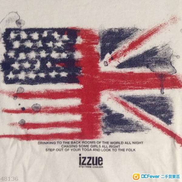 Izzue White Colour Tee ,size M , Bought From Ozzie Shop