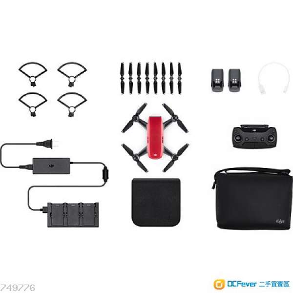 DJI Spark Combo 曉全能套99%新(紅）