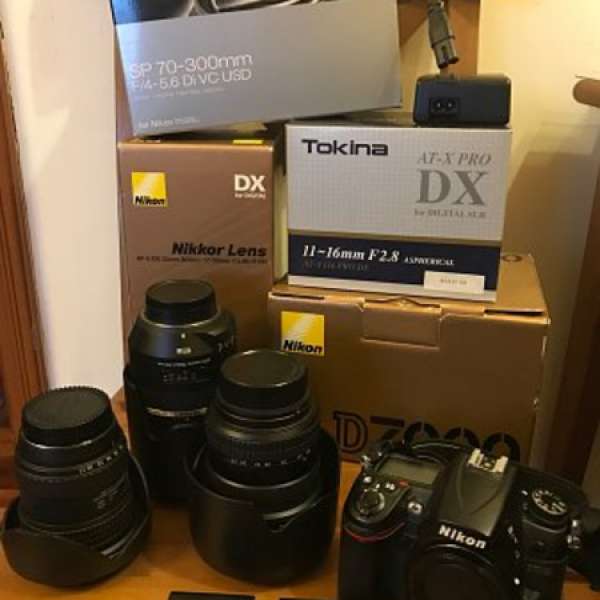 Nikon D7000 Nikkor 17-55 Tamron 70-300 Tokina 11-16 f/2.8 SB-700