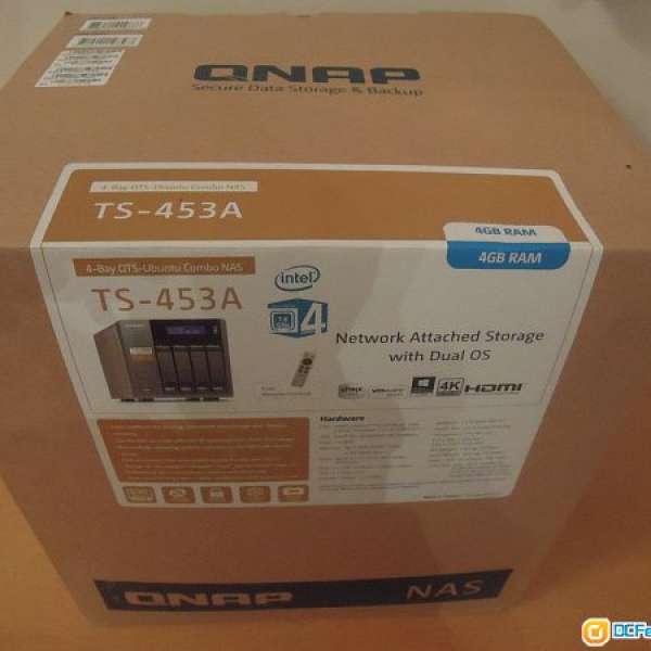 QNAP TS453A QTS-Linux Combo NAS，提供儲存與物聯網應用合一的私有雲端系統