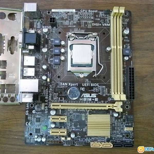 ASUS華碩 H81M-E LGA 1150 H81 SATA 6Gb USB 3.0 MATX底板