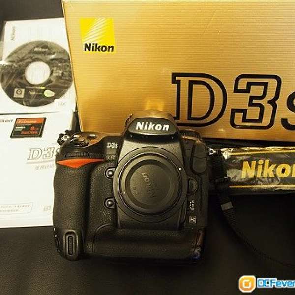 Nikon Full Frame D3s Body 高ISO黑夜之神,行貨(Total 2 原電,可1秒連拍9張),not c...