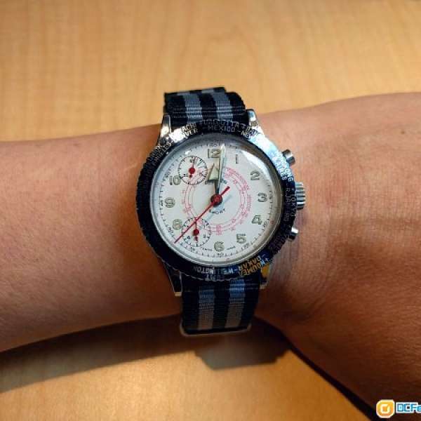瑞士製 CIMIER sport 古董機械 chronograph 計時錶