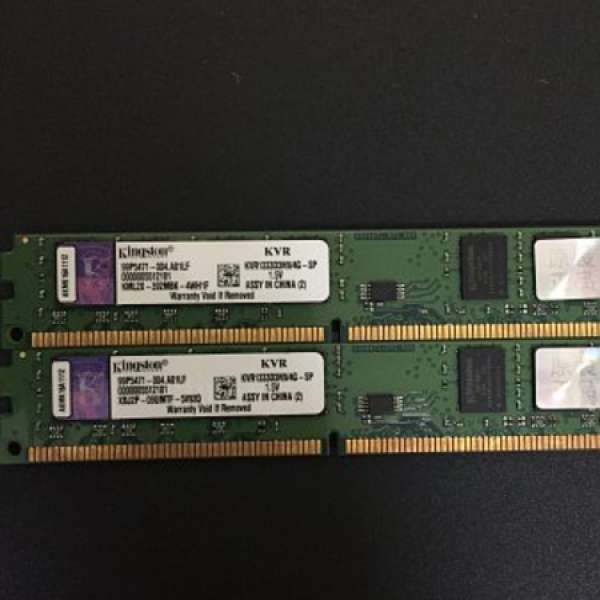 Kingston ddr3 1333 4gb 2條