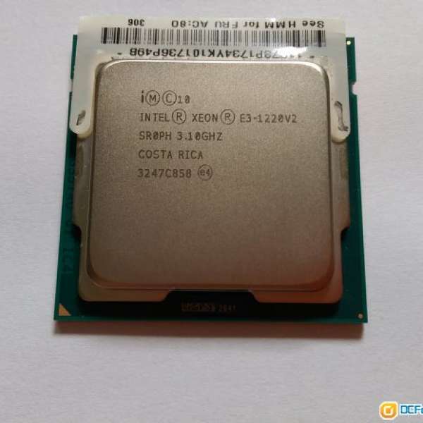 Intel xeon e3-1220 cpu up to 3,4GHz (8M Cache Socket 1155 )
