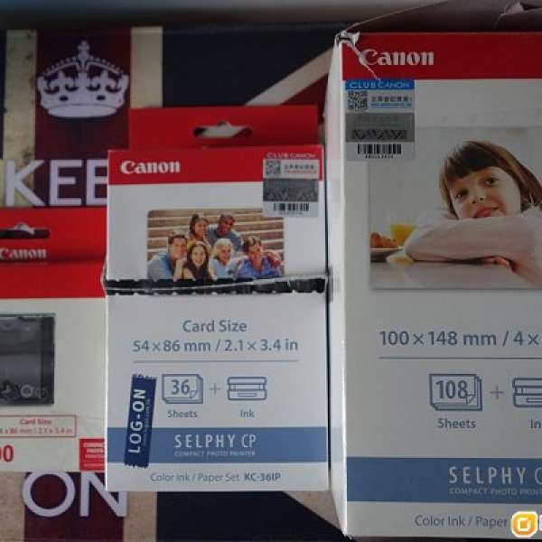 (相紙) Canon Selphy Printer 相紙 CP810 CP910 CP1200 4R Card size紙匣