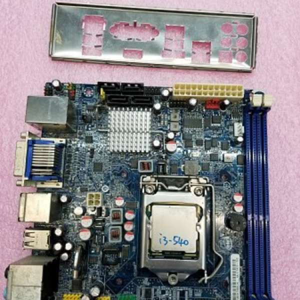 Intel Core i3-540 CPU 跟 Intel BOXDH57JG Intel H57 底板 (iTX / HDMI)