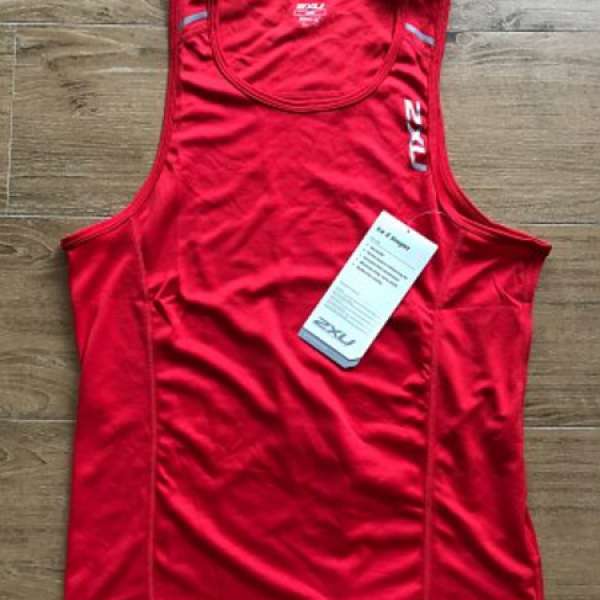 100% NEW MEN 2XU ICE X SINGLET SMALL 碼 vest tank top 全新男裝跑步運動背心衫