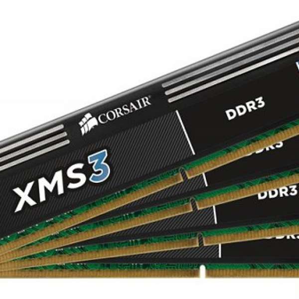 Corsair XMS3 — 16GB (4x4GB) DDR3 1600MHz C9 (CMX8GX3M2A1600C9)