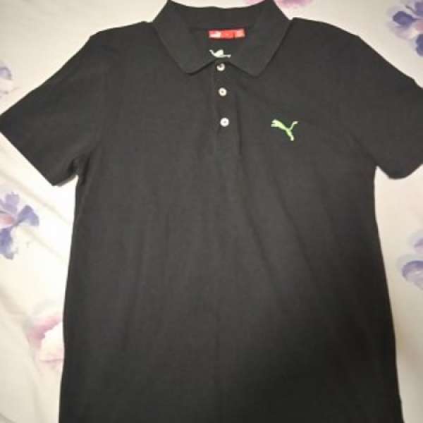 Puma Polo shirt Size M black 黑色tee 中碼