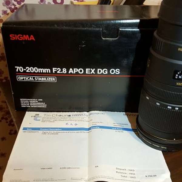 99.9% New SIGMA 70-200mm F2.8 APO EX DG OS for Canon
