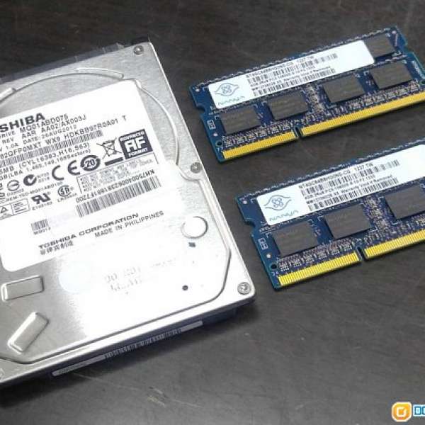 750GB 2.5" HDD..4GBx2 DDR3 Ram