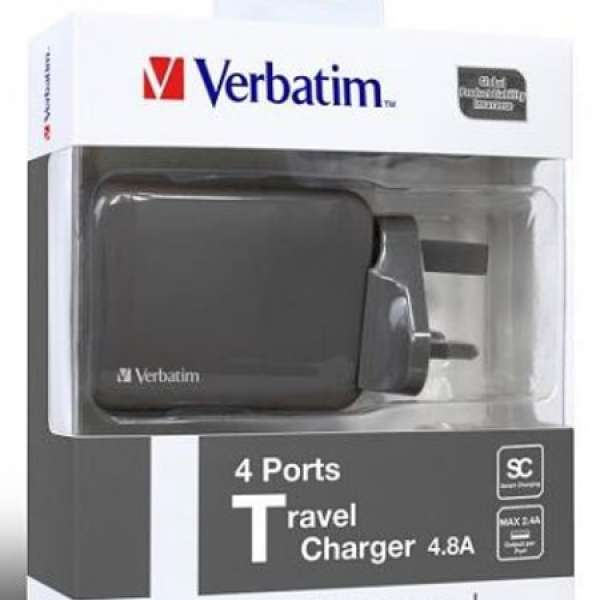 Verbatim 4 Ports Travel Charger (New)