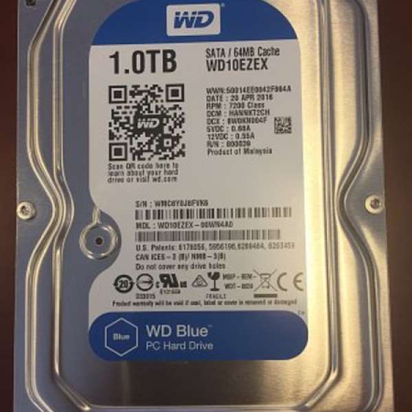 WD Blue 1TB Destop HDD