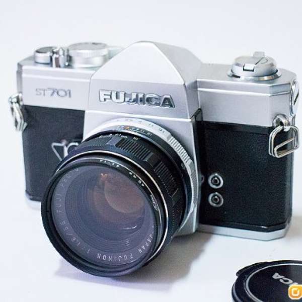 (M42) 全機械相機 Fujica ST701 /  黃金鍍鏌 Fujinon 55mm f1.8 標準鏡 合 FX Eos A7