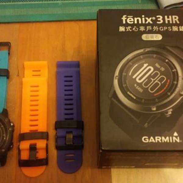 Garmin Fenix 3 HR 藍寶石 繁體中文版 香港行貨 不接受議價