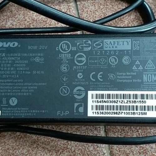 LENOVO 手提電腦火牛 20V 4.5A MODEL：ADLX90NCT3A - 二手或全新手提電腦, 電腦 - DCFever.com
